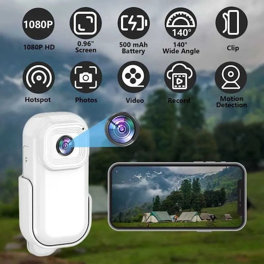 Andowl Q-SA3 128GB Екшън Камера 4K Ultra HD Бяла