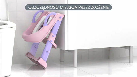 Extralink Reductor WC pentru Copii Roz cu Treaptă