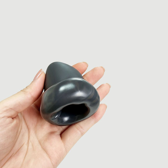 Elastische Penis-Silikonhülle Mit Erhabenen Adern Liquid Silicone Veined Penis Sleeve 15,7 Cm Schwarz