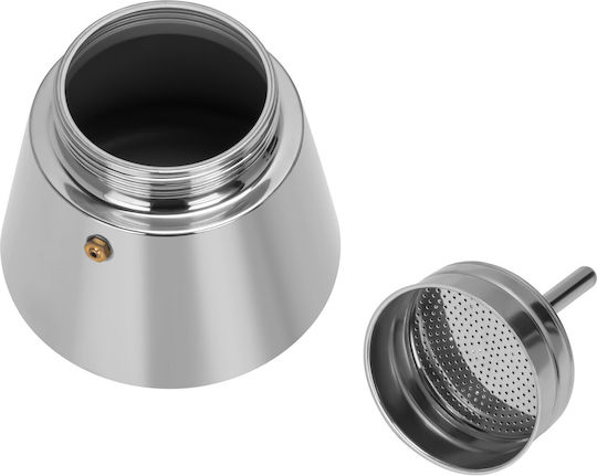 Kraft & Dele 12-Cup Stovetop Espresso Pot Inox Black