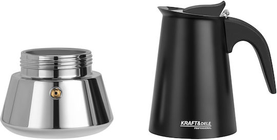 Kraft & Dele Ibric pentru Espresso 6 cești din Inox Negru
