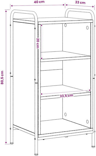 Sideboard Holz Braun 40x33x80,5 cm