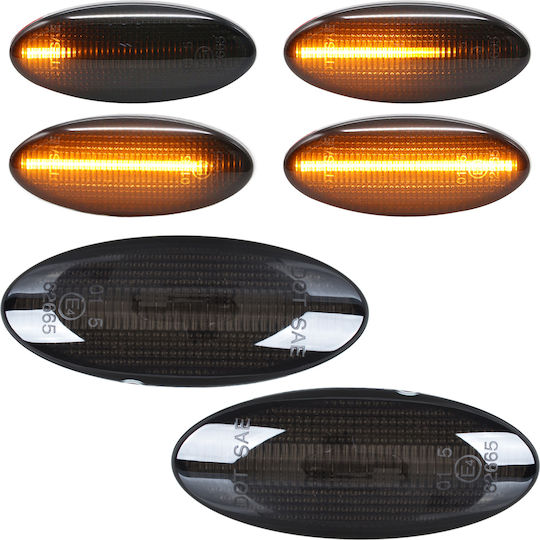 Opel Vectra B 95-02 Dynamisches LED-Seitenblinker-Set, Getönt, 2 Stück