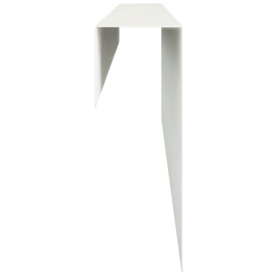 Garden Border Edging Profiles 10 Pcs 100 x 6 x 15 cm Steel White 8012951 White