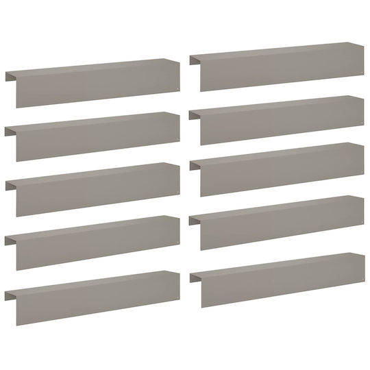 Garden Covering Profiles 10 Pcs 100 x 15 x 15 cm 8012975 Rusty