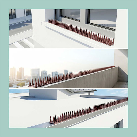 Relaxdays Țepi pentru alungarea păsărilor 610 g 0,035 x 0,425 m