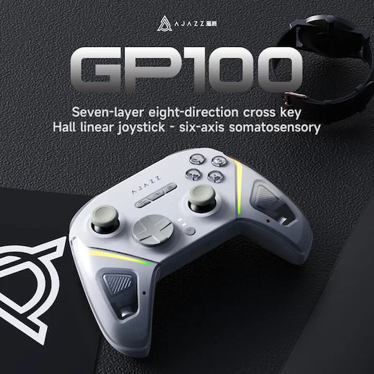 Ajazz GP100 NS Kabelloser Controller für Android / PC / Switch / iOS Weiß