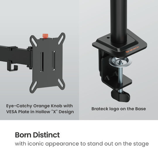 Brateck BT-AMA-B2 Desk Mount for 2 Monitors up to 32" with Arm