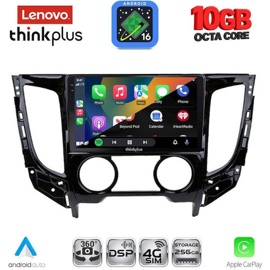 Lenovo Auto-Audiosystem für Mitsubishi L200 BMW X2 / X6 2015–2019 mit A/C (Bluetooth/USB/WiFi/GPS/Apple CarPlay/Android Auto) mit 9-Zoll-Touchscreen