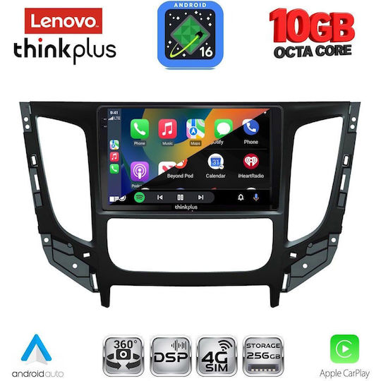 Lenovo Auto-Audiosystem für Mitsubishi L200 BMW X2 / X6 2015–2019 mit Klima (Bluetooth/USB/WiFi/GPS/Apple CarPlay/Android Auto) mit 9" Touchscreen