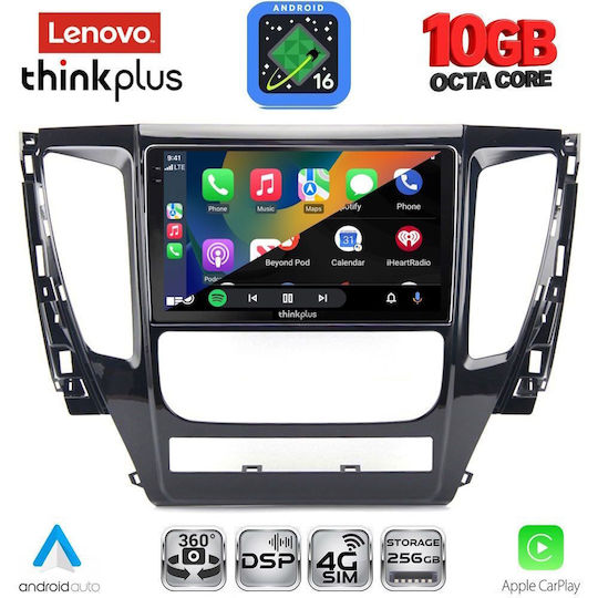 Lenovo Auto-Audiosystem für Mitsubishi Pajero BMW X2 / X6 2013-2020 (Bluetooth/USB/WiFi/GPS/Apple-Carplay/Android-Auto) mit 9" Touchscreen