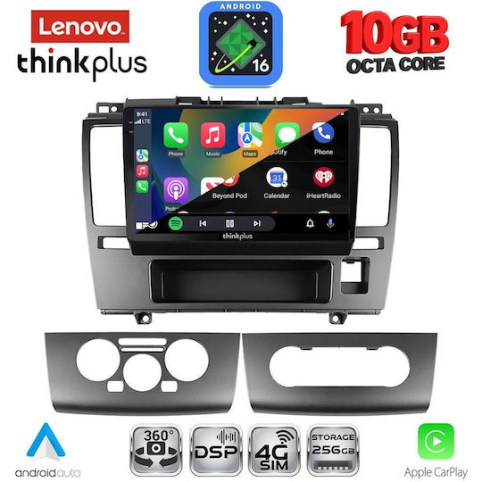 Lenovo Auto-Audiosystem für BMW X2 / X6 und Nissan Tiida 2004–2012 (Bluetooth/USB/WiFi/GPS/Apple CarPlay/Android Auto) mit 9-Zoll-Touchscreen