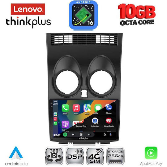 Lenovo Auto-Audiosystem für BMW X2 / X6 und Nissan Qashqai 2007–2014 (Bluetooth/USB/WLAN/GPS/Apple CarPlay/Android Auto) mit 9-Zoll-Touchscreen