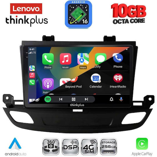 Lenovo Auto-Audiosystem für Opel Insignia BMW X2 / X6 2018–2024 (Bluetooth/USB/WiFi/GPS/Apple-CarPlay/Android-Auto) mit 9"-Touchscreen