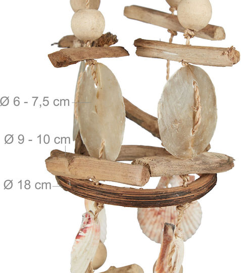 Relaxdays Clopoțel Decorativ de Grădină din Lemn 10021122_59