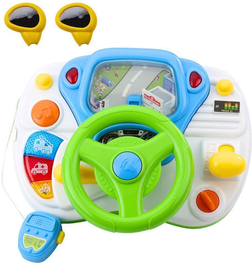 Lean Toys Steering Wheel with Lights and Sounds for 12+ Months