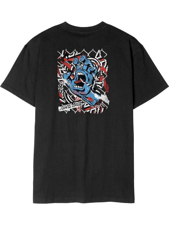 Santa Cruz Damaged Hand T-shirt Black SCA-TEE-13962