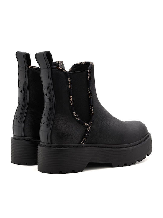 Replay Luisa Chelsea-Stiefeletten Schwarz