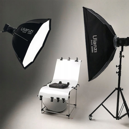 Ulanzi Qs80 Softbox Octogonal 80 cm cu Grilă, Montură Bowens, Eliberare Rapidă