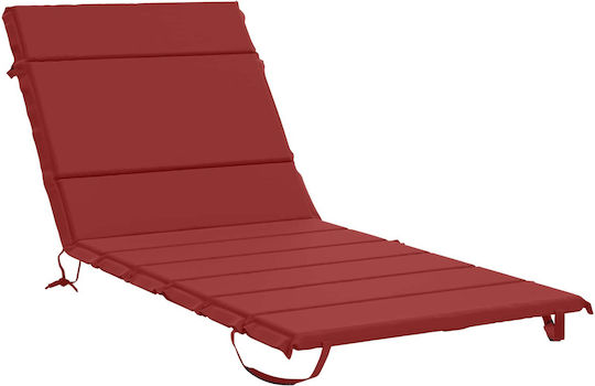 vidaXL Pernă pentru Șezlong cu Spătar Gemert Roșie 90x200 cm