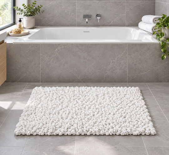 MRShome Evora Handmade Rectangular Rug White 60x120cm