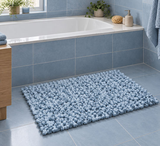 MRShome Evora Handmade Rectangular Light Blue Rug 50x70cm
