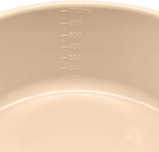 Relaxdays Set de Recipiente Alimentare din Silicon Bej 14,5x14,5 cm 4 buc