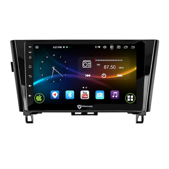 Vencore 3236-10008-0328b Android-15-Multimedia-Display 10,1" 9109a Mtk6762 Octa-Core 2 GB/32 GB IPS-Frontblende CarPlay Android Auto Rückfahrkamera-Unterstützung AHD Nissan Qashqai 2014–2021 – Schwarz 3236-10008-0328b