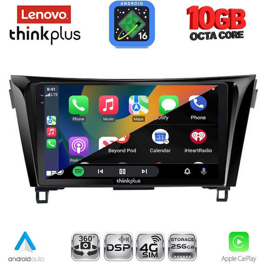Lenovo Ltm 11468_cpa 10-Zoll-Multimedia-Tablet Nissan Qashqai Xtrail Modell 2014–2021