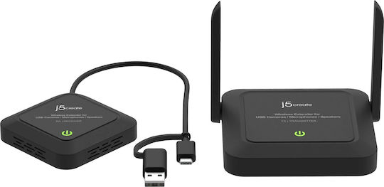 J5create Kabellose USB-Extender für Kameras, Mikrofone und Lautsprecher Jvw120