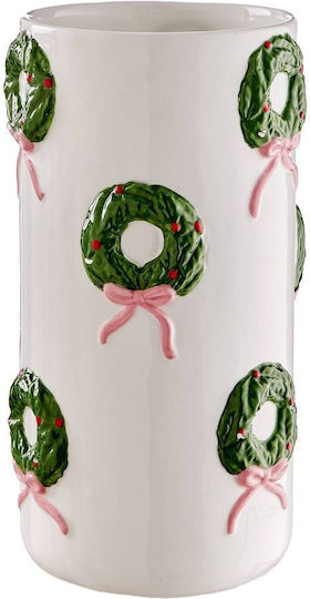 Butlers Βάζο Κεραμικό Λευκό Φ14xΥ25cm