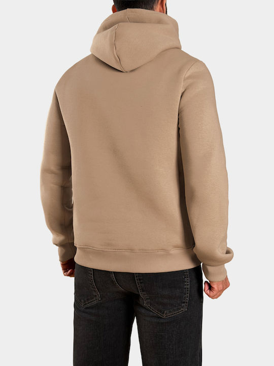 Lorcan Warm Grey Hooded Sweatshirt