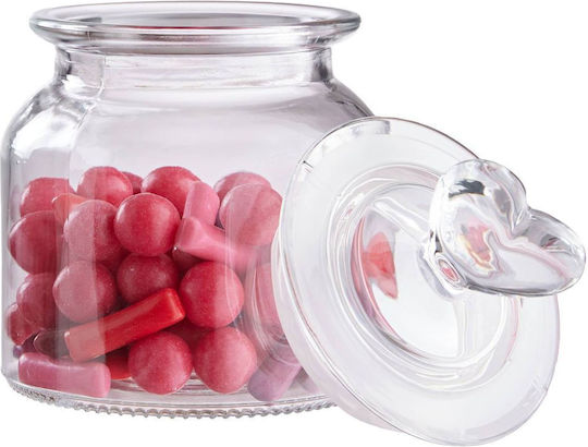 Butlers Sweet Heart Borcan pentru Utilizare Generală cu Capac din Sticlă Transparentă 650 ml
