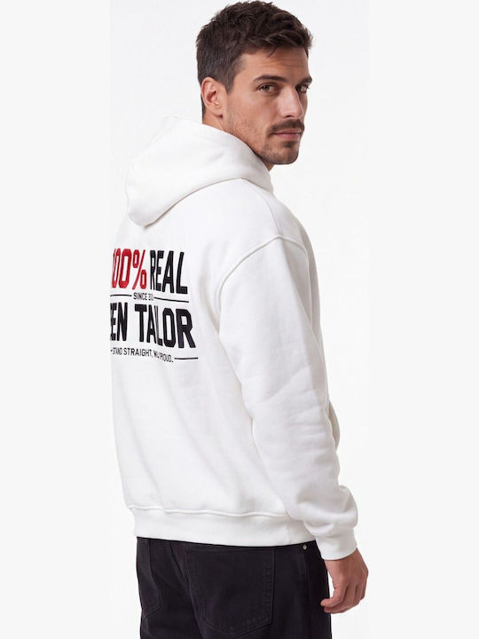 Ecru Hooded Sweatshirt
