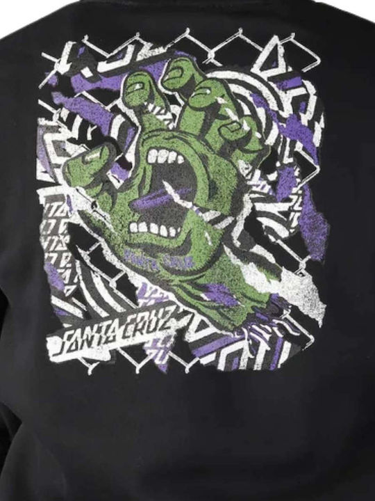 Damaged Hand Hood Суитшърт с Качулка Черен