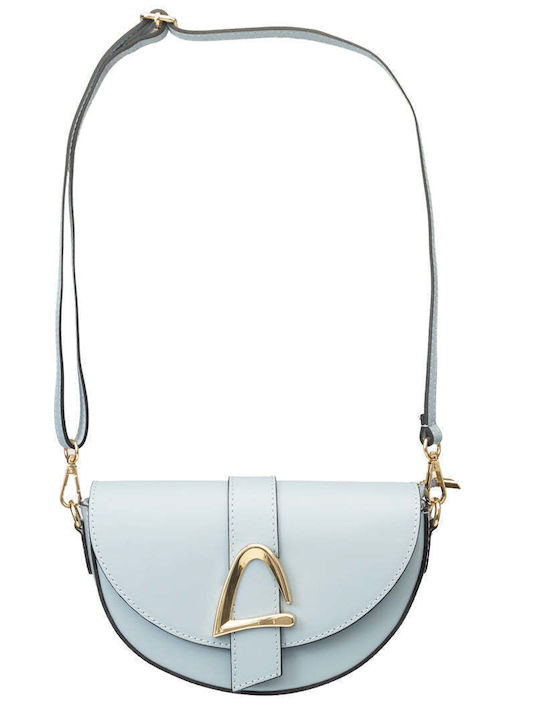 Mirabel Leather Women's Shoulder / Crossbody Bag Light Blue