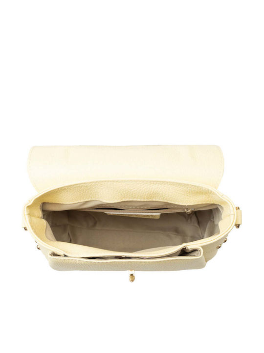 Olivia Gelbe Damen Schulter-/Handtasche aus Leder