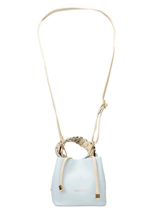 Irina Leather Women's Shoulder Bag Light Blue