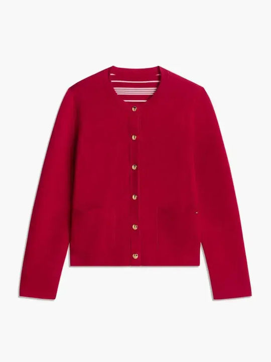 Women's Red Cardigan