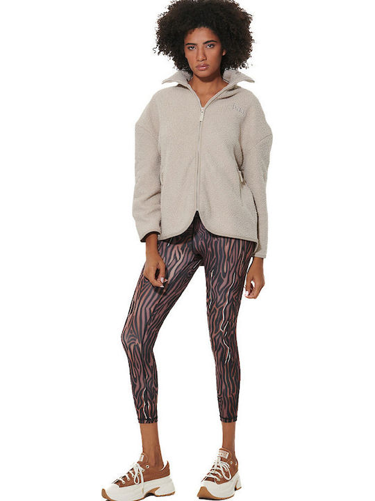 Body Action Women's Cardigan Moonbeam Grey Melange