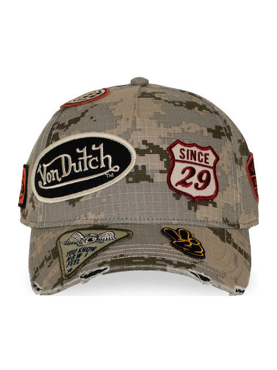 Von Dutch Шапка в камуфлажен пясъчен цвят