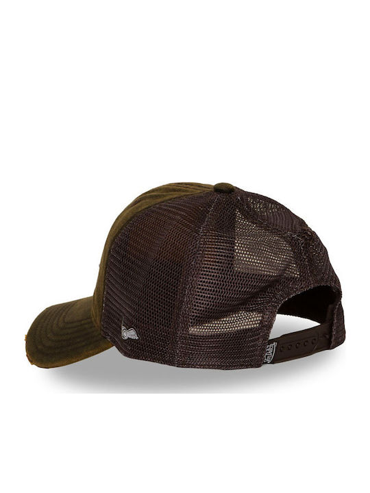 Шапка Von Dutch Mac Cap в тъмночервен цвят