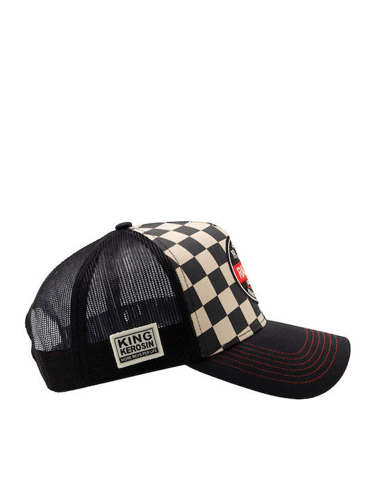 King Kerosin Șapcă Racing Culture Neagră