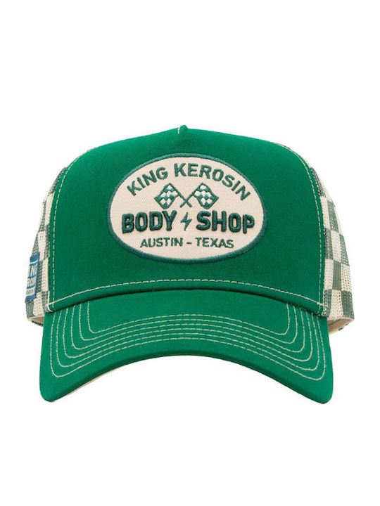 King Kerosin Șapcă Body Shop Verde