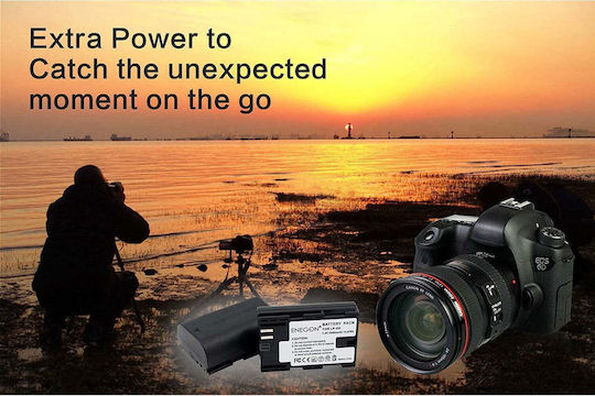 Set 2 Batteries 2000 Mah Lp-e6 Lp-e6n Dual Charger Enegon Canon
