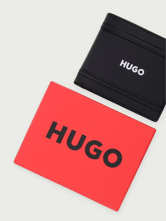 Schwarze Herrenlederbrieftasche