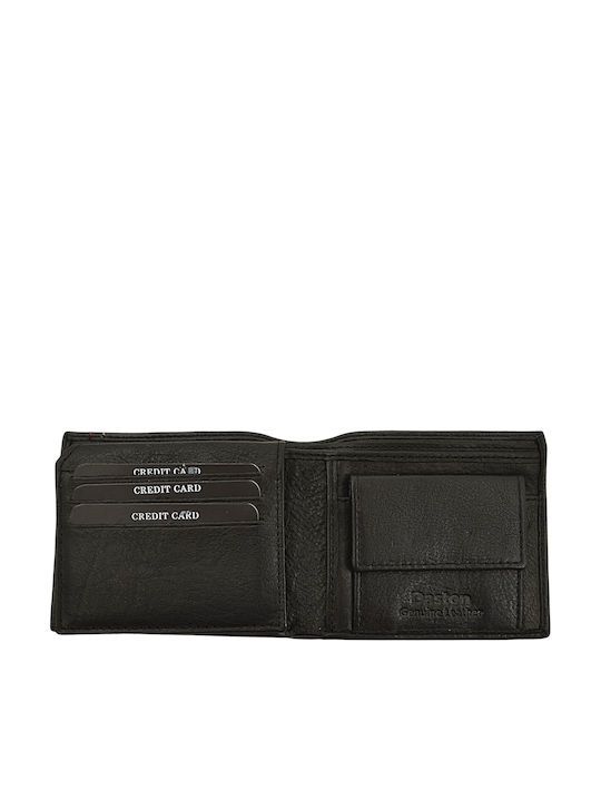 Leder Herrenbrieftasche mit RFID Schwarz
