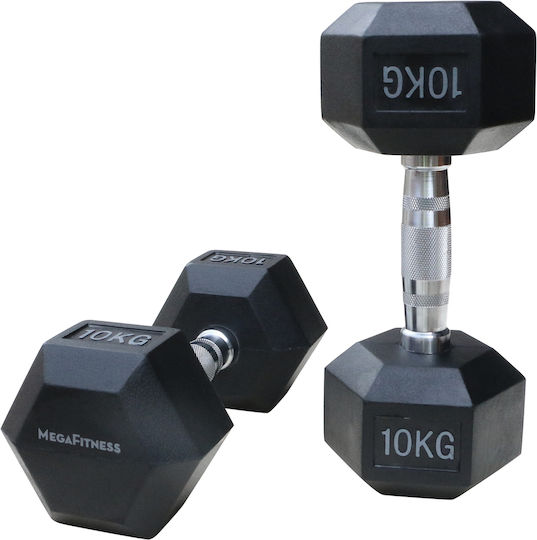 MegaFitness Sechseckhantel 1 x 10 kg