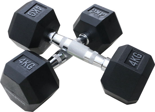 MegaFitness Sechskant-Hantel 1 × 4 kg