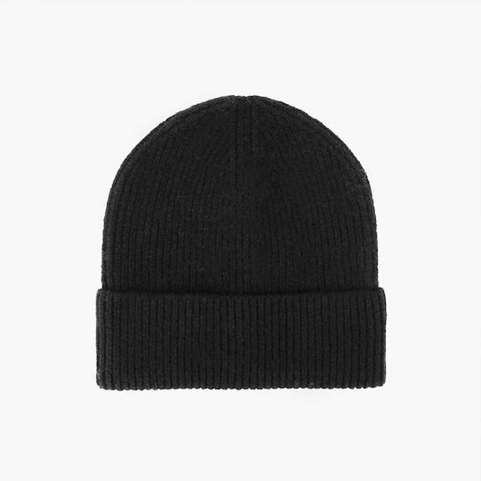 Women's Knitted Beanie in Black